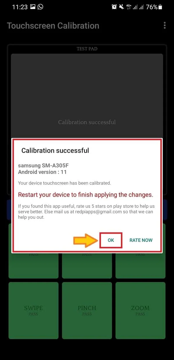 کالیبره کردن تاچ