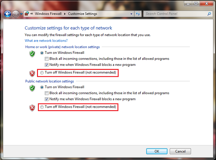 ترفند فایروال ویندوز