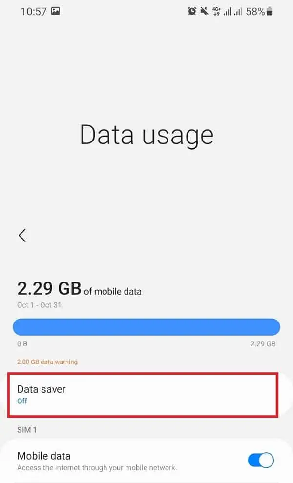 ذخیره اینترنت همراه