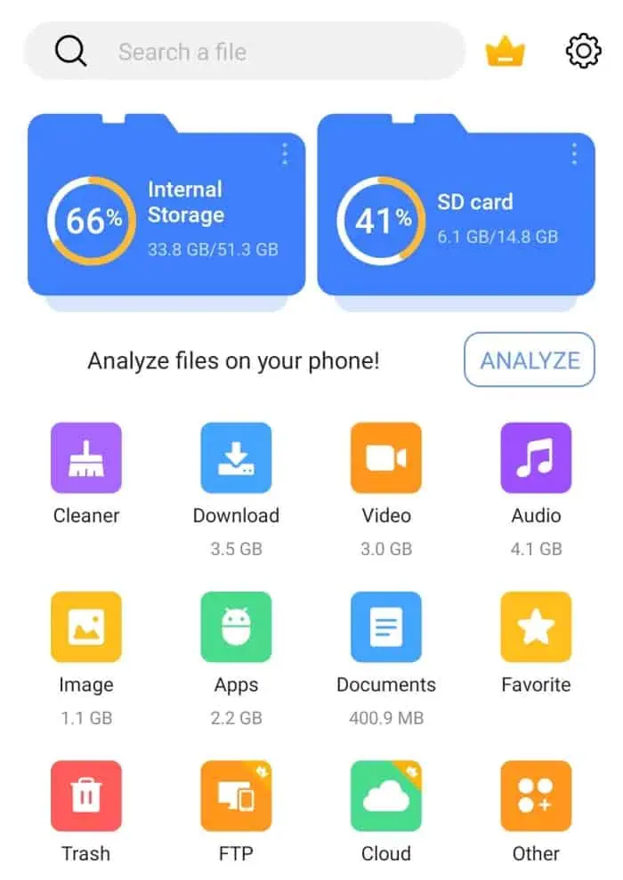 مدیریت فایل در اندروید