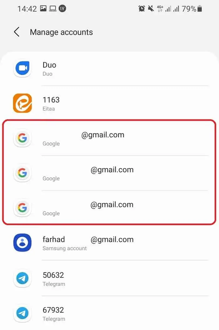 روش حذف gmail
