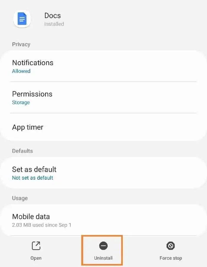 برنامه های غیرضروری