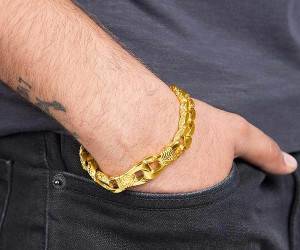 دستبند طلای مردانه