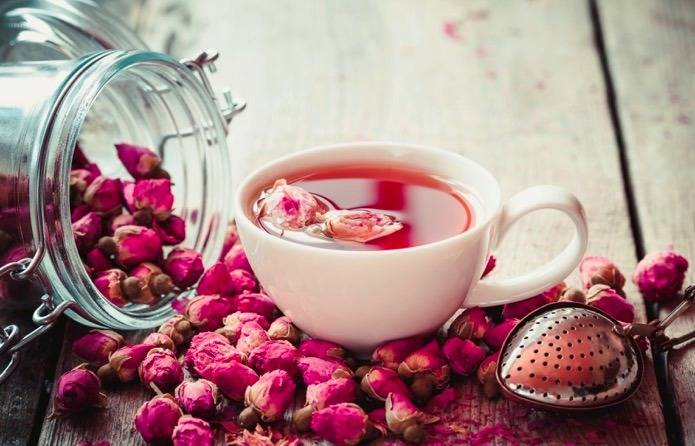 مصرف چای گلاب