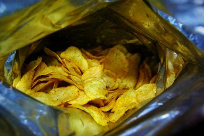 بسته چیپس سر خالی