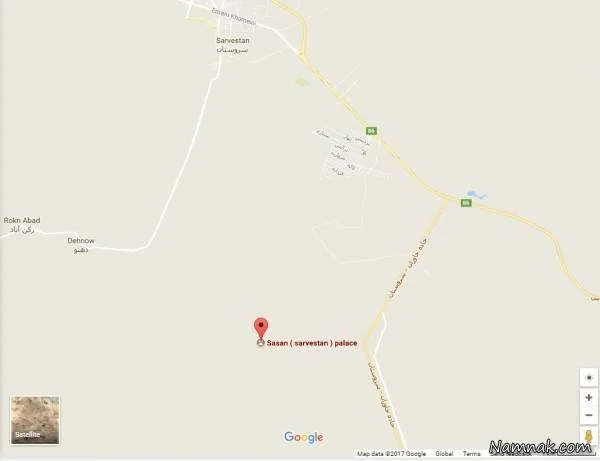 دسترسی به کاخ ساسانی