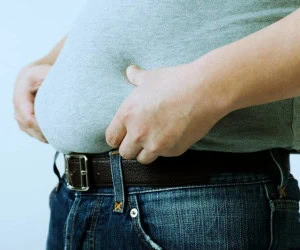 شکم داشتن افراد لاغر