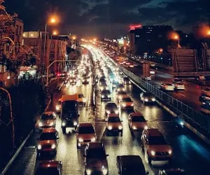 ترافیک مرد جوان