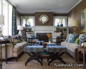 رنگ آبی در منزل 
