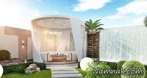 حیاط ویلایی