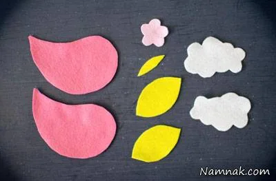آویز نمدی تخت