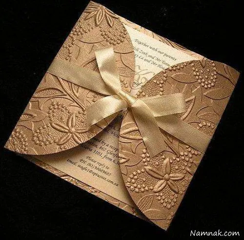 کارت عروسی طلایی