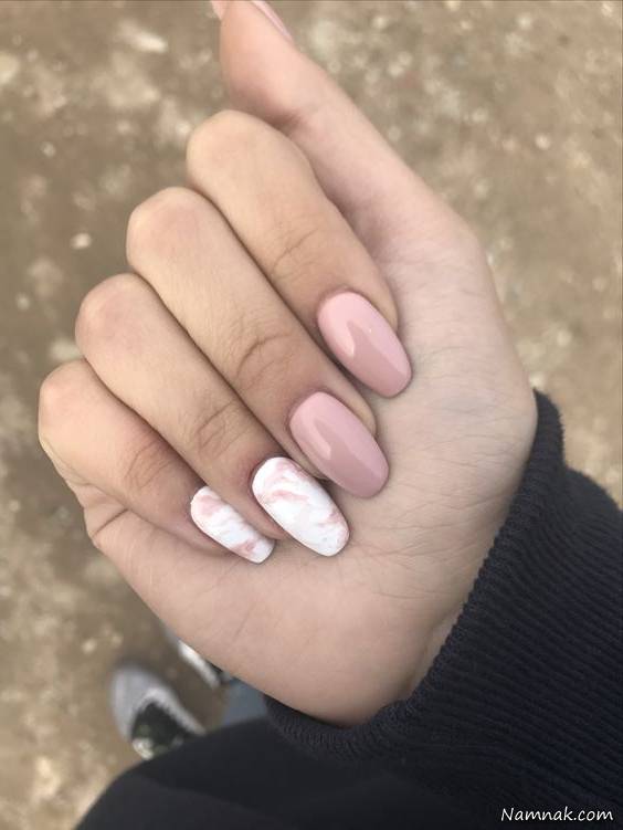 طراحی ناخن با لاک