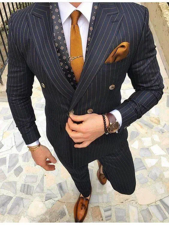 کت و شلوار راه راه 