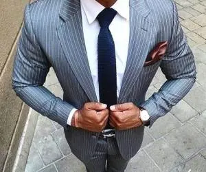 کت و شلوار راه راه