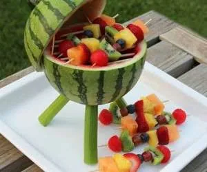 تزیین ظرف میوه