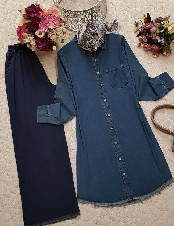 مدل مانتو جین کاغذی