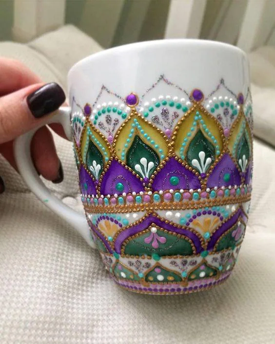 نقاشی روی لیوان با ویترای