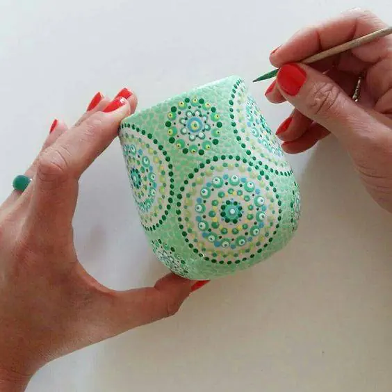نقاشی روی فنجان