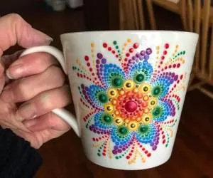 نقاشی روی لیوان