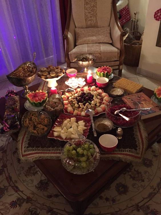 تزیین سفره شب یلدا