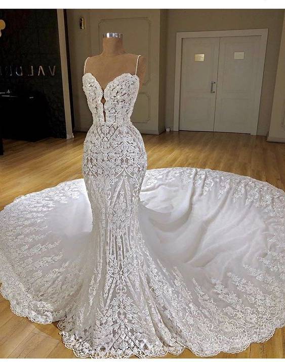 لباس عروس بدون پف