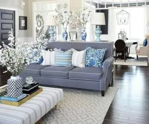 دکوراسیون آبی خاکستری