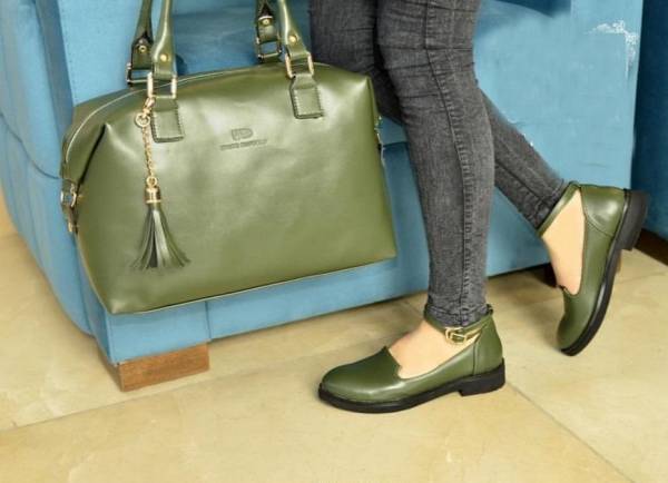 کیف و کفش سبز یشمی