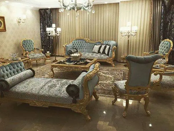 چیدمان مبل نه نفره
