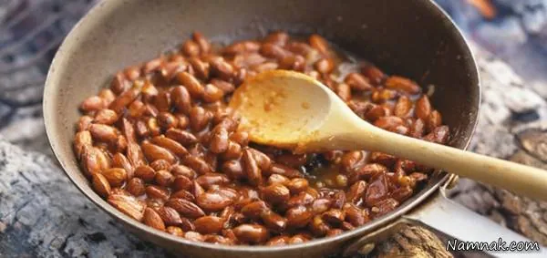 طرز تهیه بادام سوخته