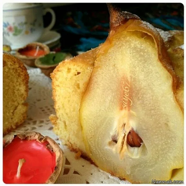 آموزش کیک گلابی