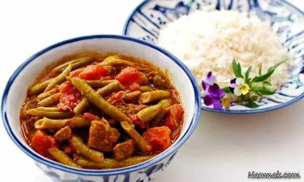 خورش لوبیا سبز خوشمزه