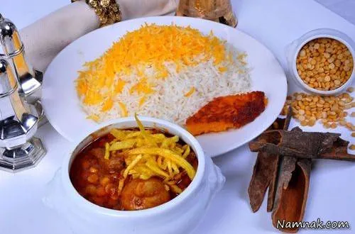  خورش قیمه با گوشت شتر مرغ 
