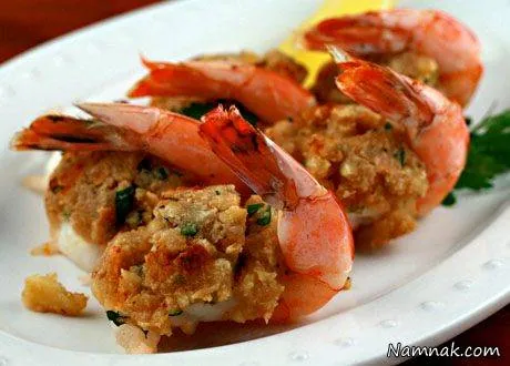 طرز تهیه میگو شکم پر
