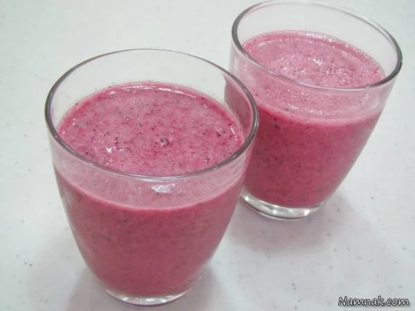 اسموتی چای سبز و میوه