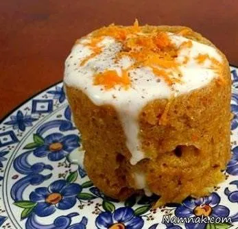 کیک هویج دو دقیقه ای