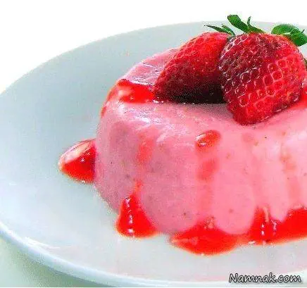  دسر توت فرنگی و ماست