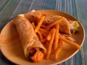 رولت مرغ و پنیر