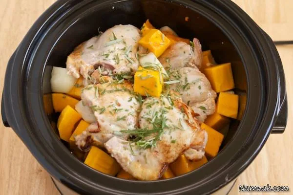 خوراک چیکن حلوایی