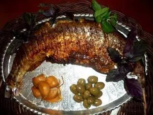 ماهی شکم پر بدون فر