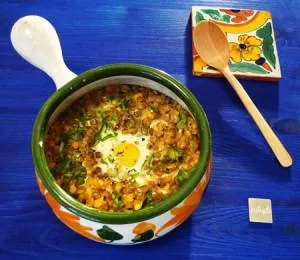 خوراک لپه و به تند