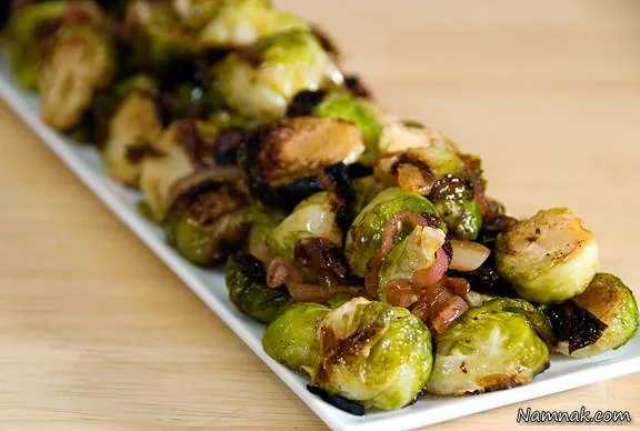 طرز تهیه کلم بروکسل برشته