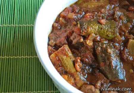 خورش کدو سبز