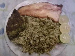 شور ماهی پلو