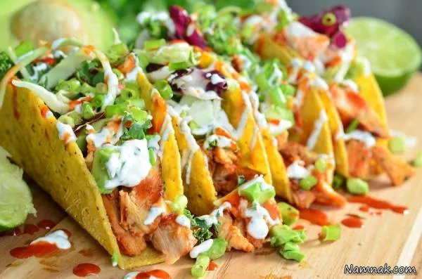 تاکوی مرغ ترش و شیرین