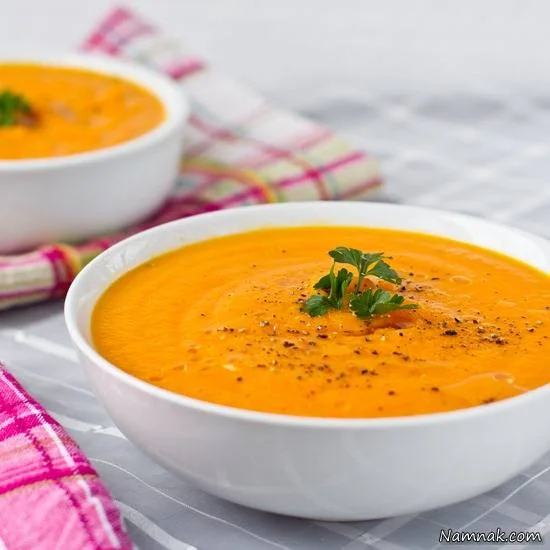 طرز تهیه سوپ سیب و هویج