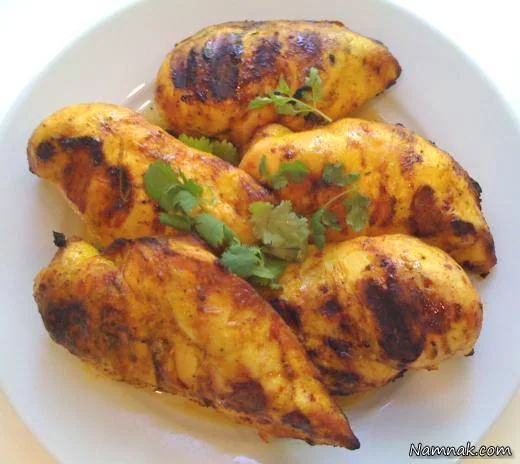مرغ با سیر