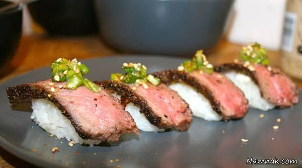 طرز تهیه سوشی استیک