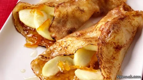 طرز تهیه پنکیک سیب