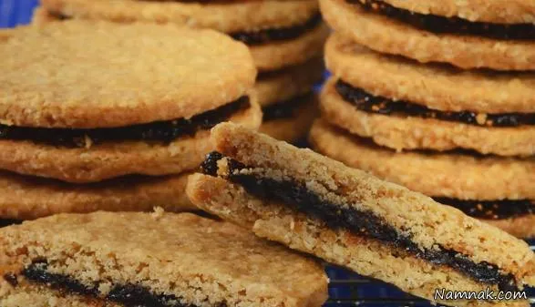 بیسکوییت های جو انجیری